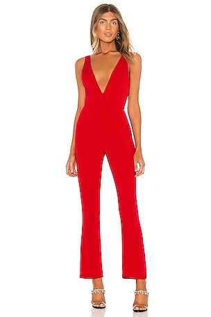 Jillian Deep V Jumpsuit