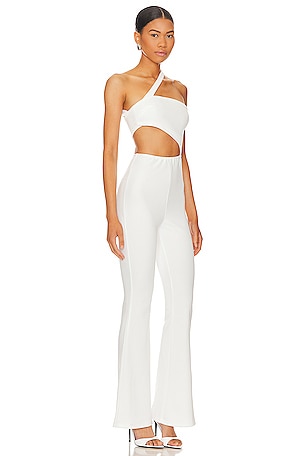 superdown Emilie Cut Out Jumpsuit in White