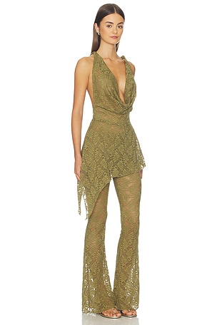 Superdown conjuntos pantalón colson en color verde oliva