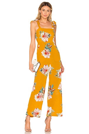 superdown Adley Floral Jumpsuit in Mustard Floral REVOLVE