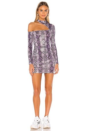 open lace back dress Snake Print Dress Izanami