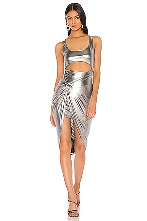 Jamia Twist Front Maxi Dress