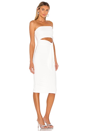 superdown Sheyla Tube Midi Dress in White