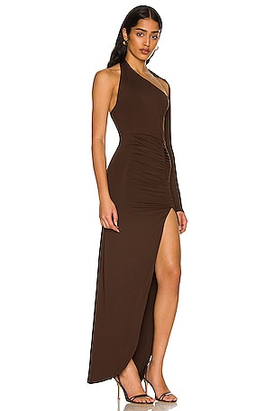 superdown Romona Maxi Dress in Chocolate
