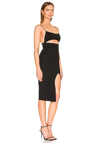 superdown Trista Cut Out Dress in Black