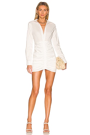 Colette Ruched Shirt Dress superdown