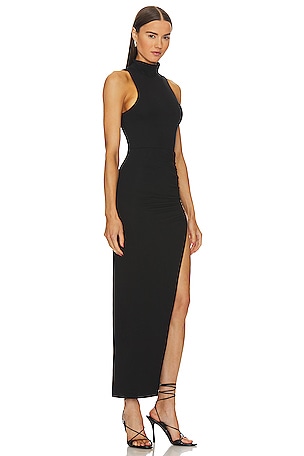 superdown Janet Slit Midi Dress in Black. Size XXS. Also