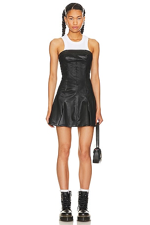 Lex Faux Leather Mini Dress superdown