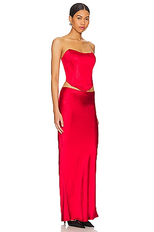 superdown Calla Skirt Set in Red