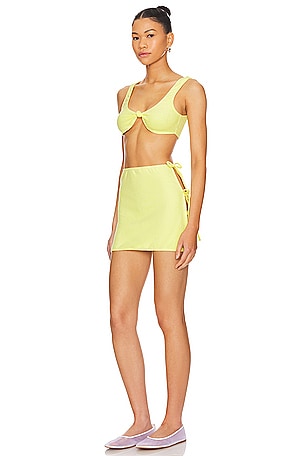 superdown Delilah Terry Skirt Set in Yellow