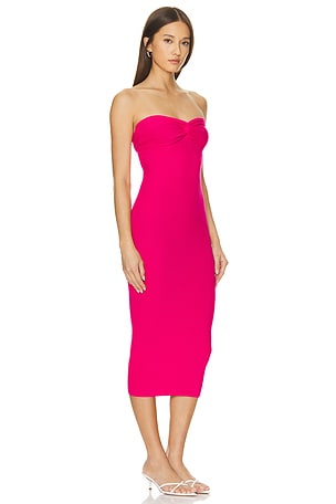 superdown Elisha Strapless Dress in Fuchsia