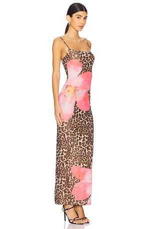 superdown Megan Maxi Dress in Brown. Size XS. Also