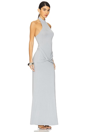 superdown Lilliana Maxi Dress in Light Grey