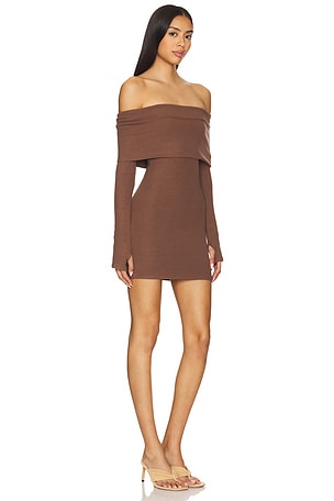 superdown Marks Mini Dress in Chocolate