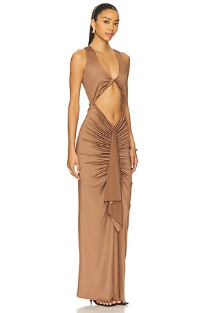 superdown Amai Maxi Dress in Brown