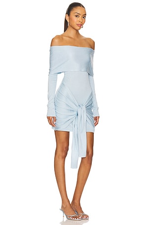 superdown x Yhasmina Ferrara Theresa Mini Dress in Baby Blue