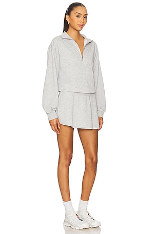 superdown Jenice Quarter Zip Dress in Grey