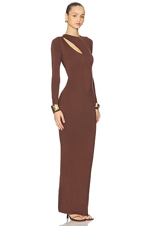 superdown Adelina Maxi Dress in Brown