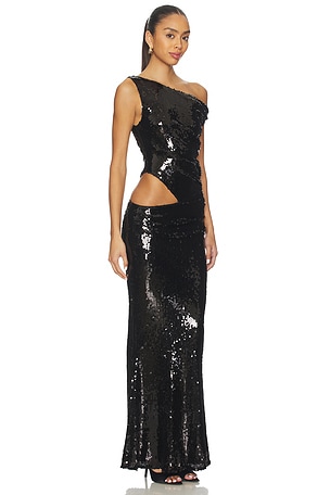 superdown Pepper Maxi Dress in Black