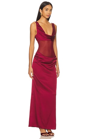 superdown Astri Maxi Dress in Wine