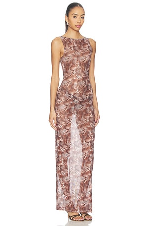 superdown Daranna Maxi Dress in Brown