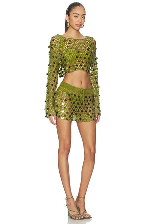 superdown Coralie Skirt Set in Green