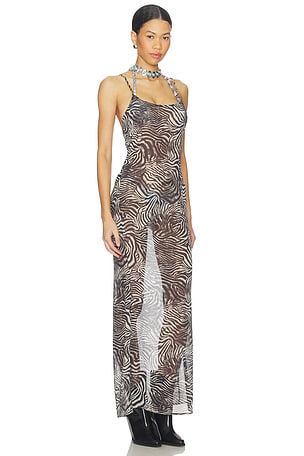 superdown Trysta Maxi Dress in Brown
