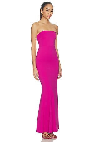 superdown Saphira Strapless Gown in Fuchsia. Size XXS. Also