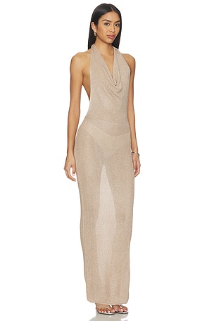 Brylee Knit Drape Maxi Dress superdown