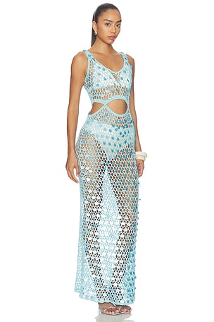 superdown Elena Maxi Dress in Baby Blue