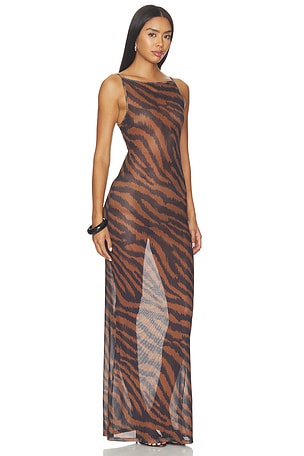 superdown Rivi Maxi Dress in Brown
