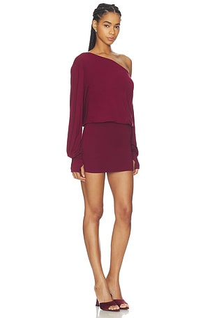 Superdown vestido rosabella en color Borgoña