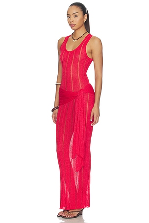 Superdown vestido macie en color rojo