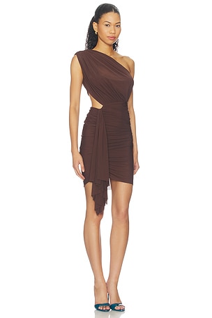 Superdown vestido juliet en color marrón