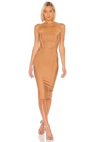 superdown Hilda Bandage Dress in Gold | REVOLVE superdown Hilda Bandage Dress in Gold | REVOLVE