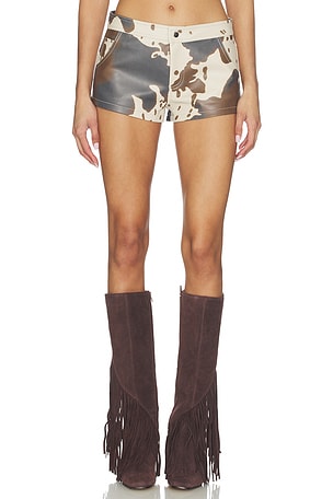 Clara Cow Print Short superdown
