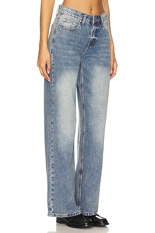 superdown Anisa Baggy Jeans en Bleu