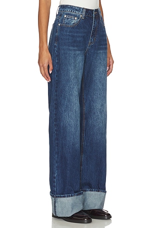 superdown Lulu Cuffed Jean in Blue