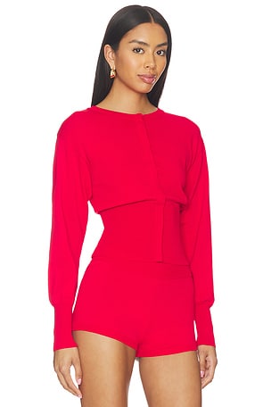 superdown Jayella Knit Top en Rouge