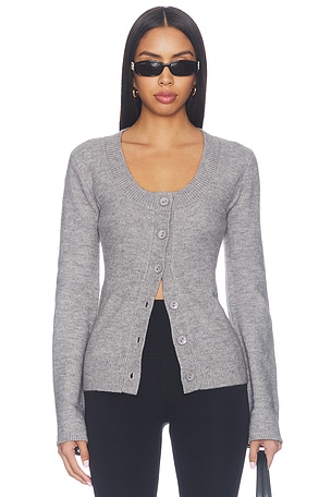 Amelie Button Front Sweater superdown
