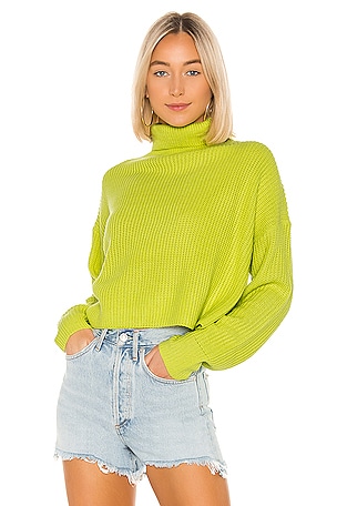 Lacy Turtleneck Sweater