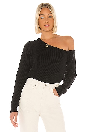 Ravie One Shoulder Sweater superdown