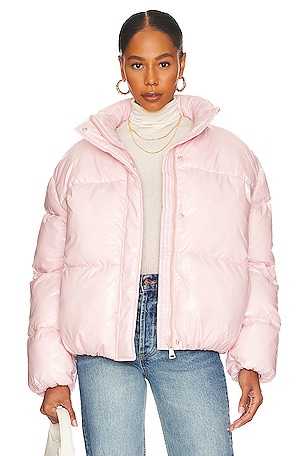 superdown Cierra Oversized Puffer in Light Pink REVOLVE