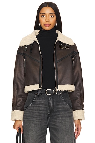 Amelia Faux Leather Jacket superdown