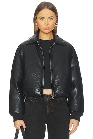 Sanja Faux Leather Jacket superdown