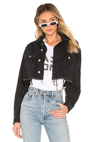 【WONDER WONDER】Vintage Black Denim Span Cropped Denim JK s-l1200.jpg