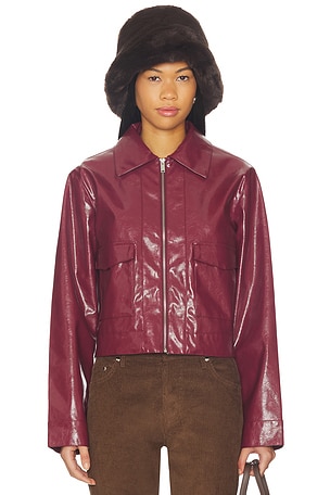 Leighton Faux Leather Jacket superdown