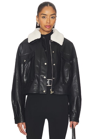 Colette Faux Leather Jacket superdown