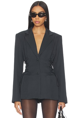 Jennifer Lace Up Blazer superdown