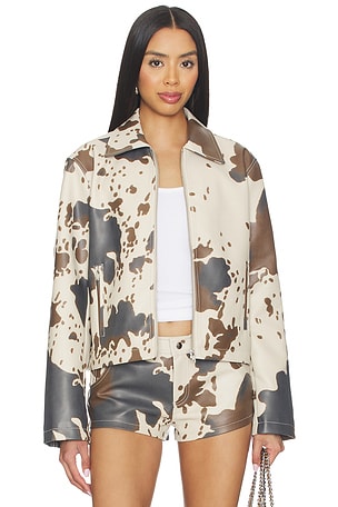 Clara Cow Print Jacket superdown